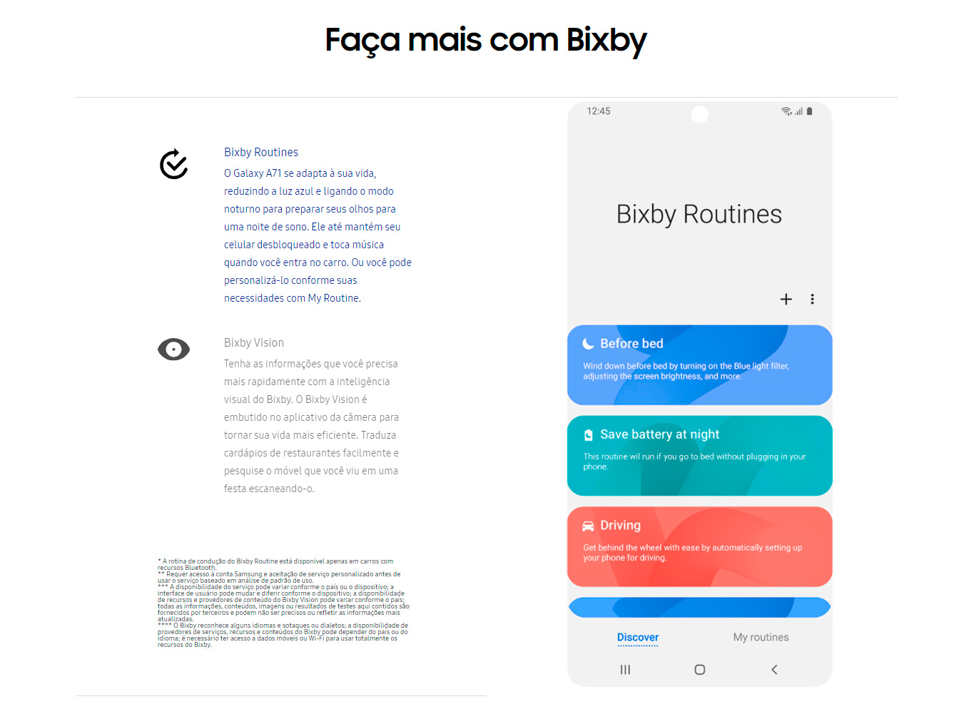 Smartphone Samsung Galaxy A71 128GB 6GB RAM Tela 6.7